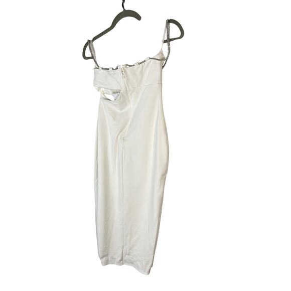 Lovers and Friends Charlotte Midi Dress Crystal Embellished Bridal Formal XS - Picture 12 of 13